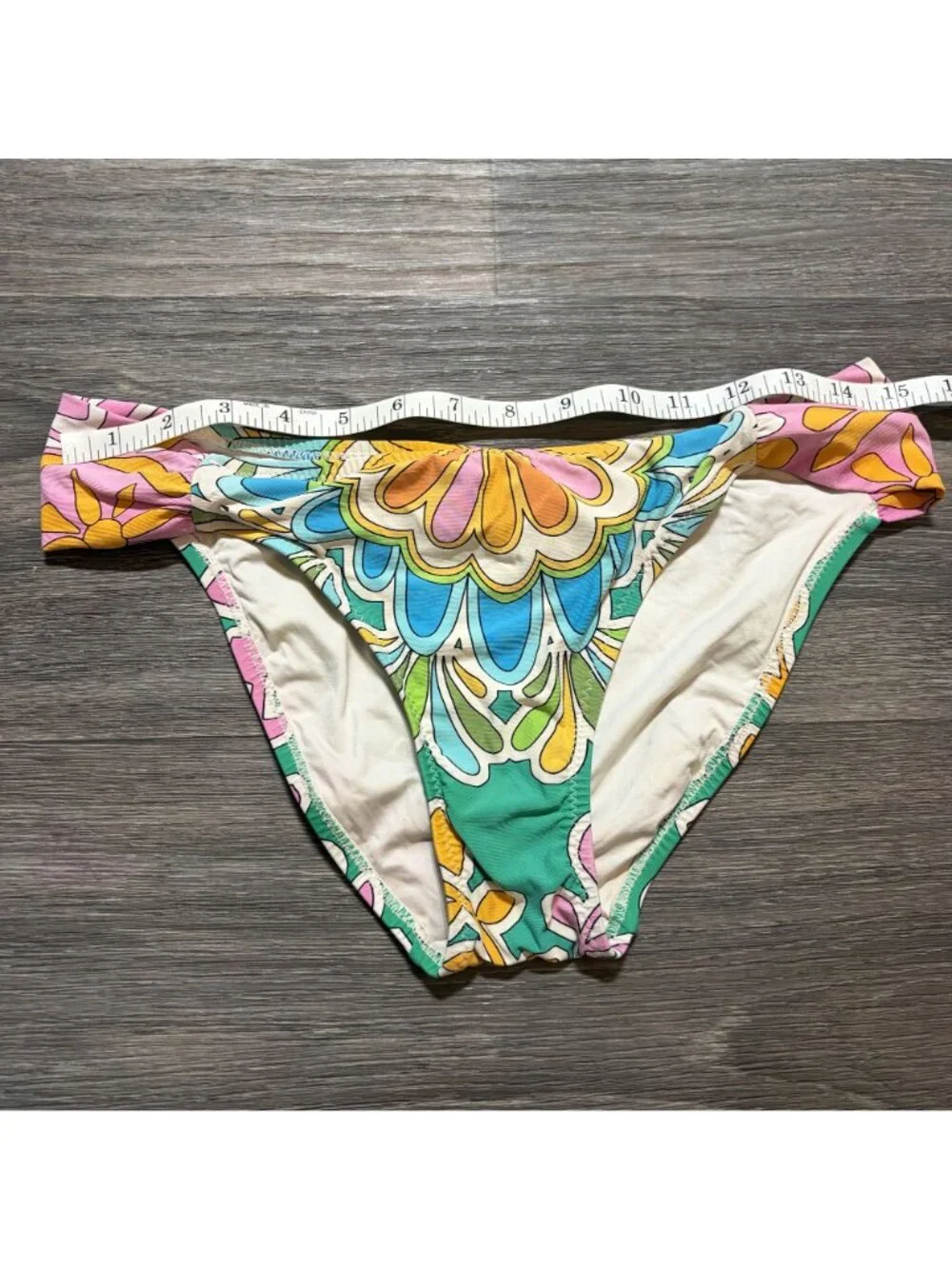 Trina Turk Tamarindo High Neck Halter Bikini Set M/L Style Swim Floral Print